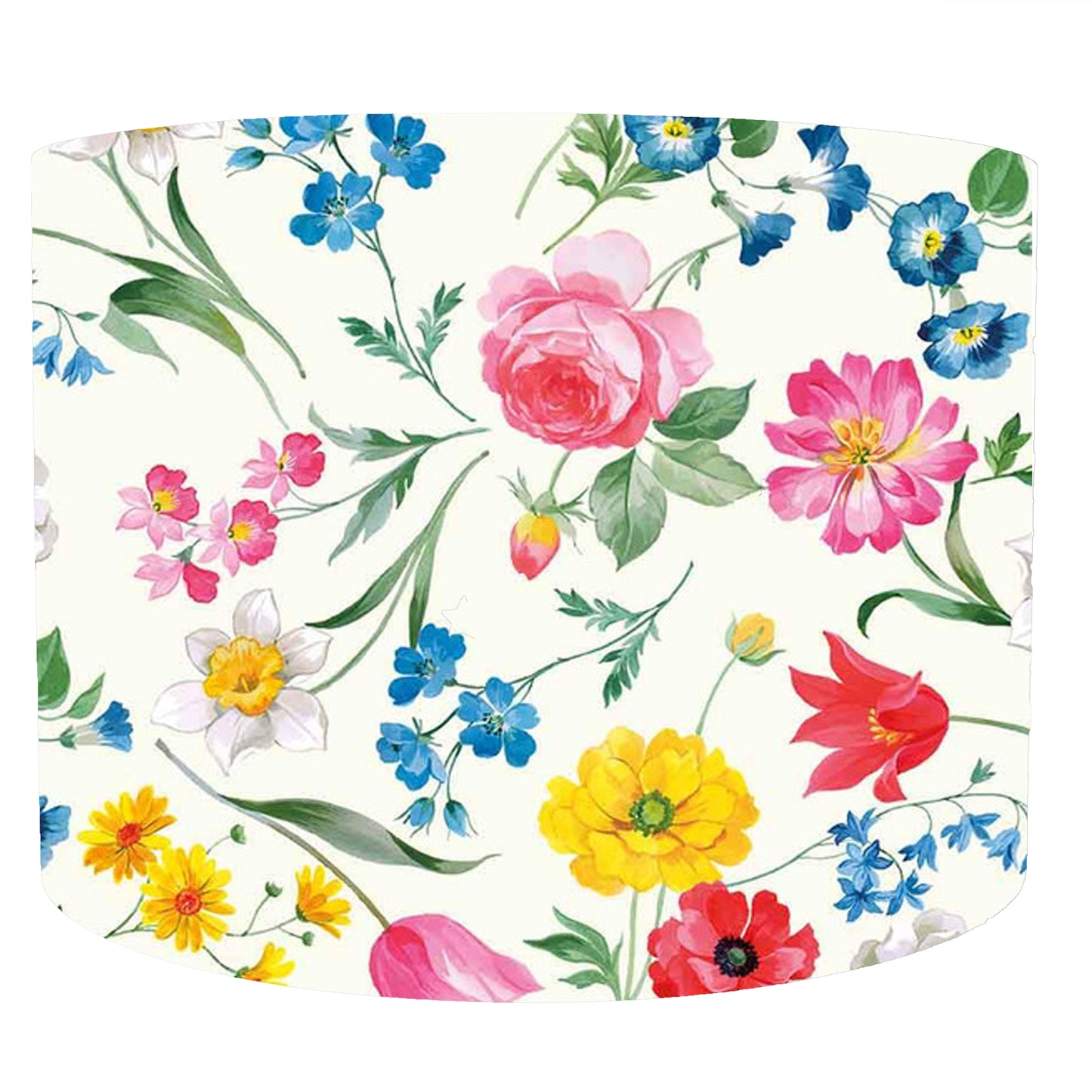Beautiful Floral Lampshade, Rustic Country Style Home Decor
