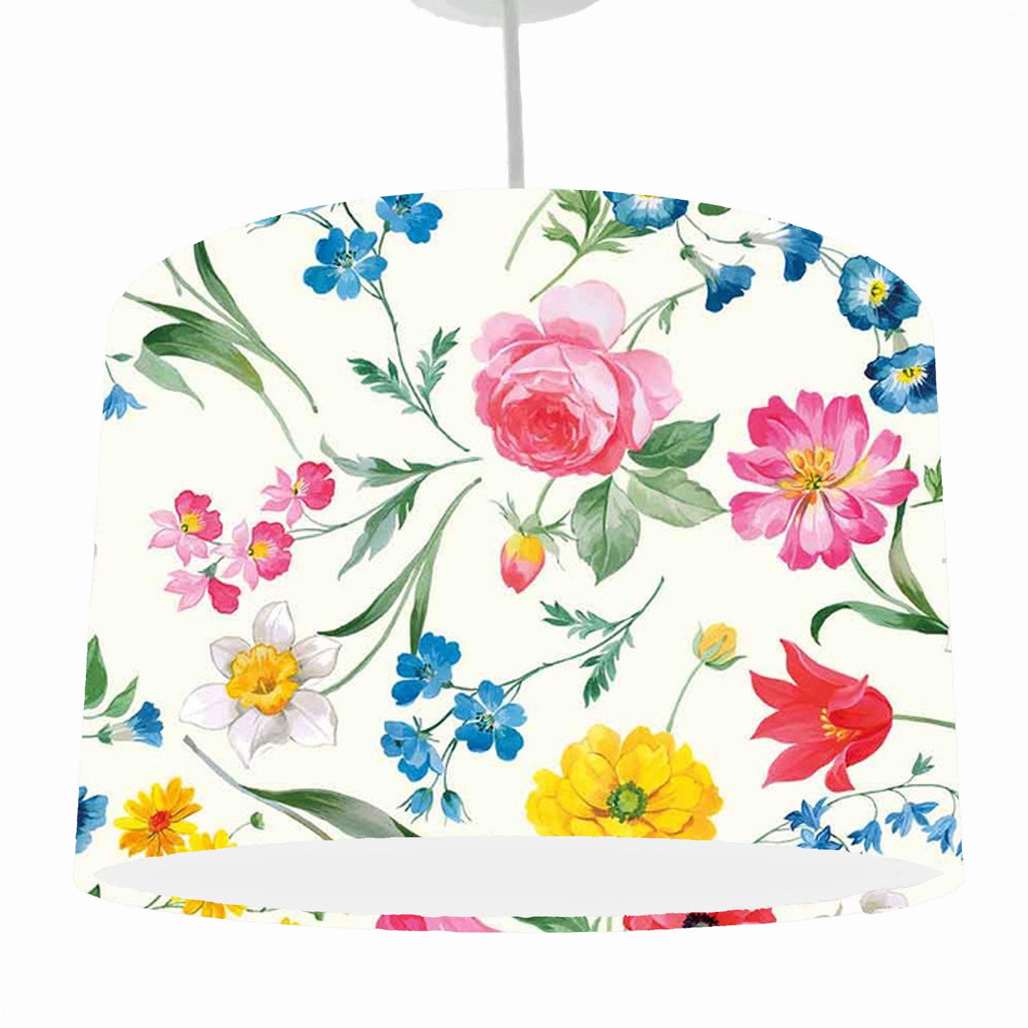 Beautiful Floral Lampshade, Rustic Country Style Home Decor