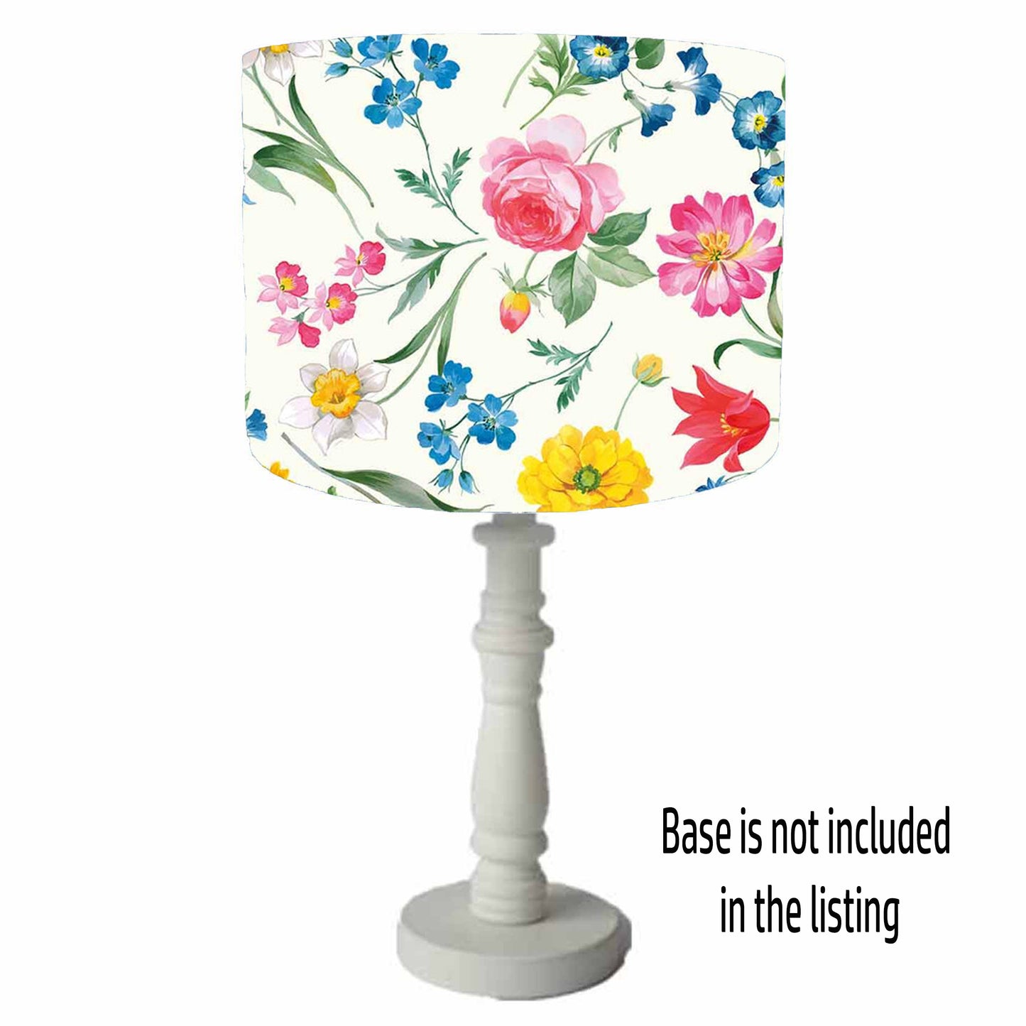 Beautiful Floral Lampshade, Rustic Country Style Home Decor