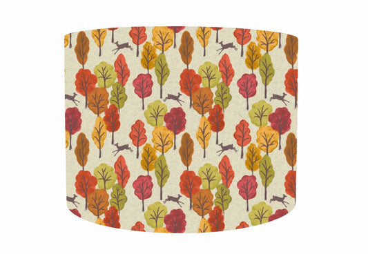 Autumn Woodland Lampshade, Nature Themed Home Decor