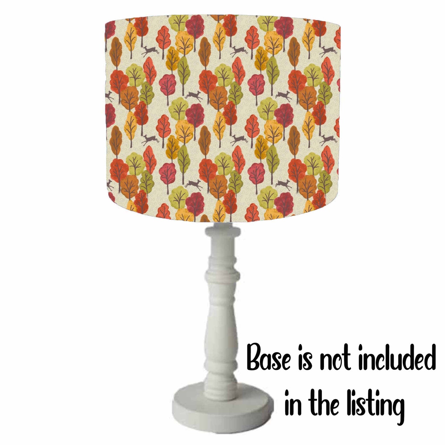 Autumn Woodland Lampshade, Nature Themed Home Decor