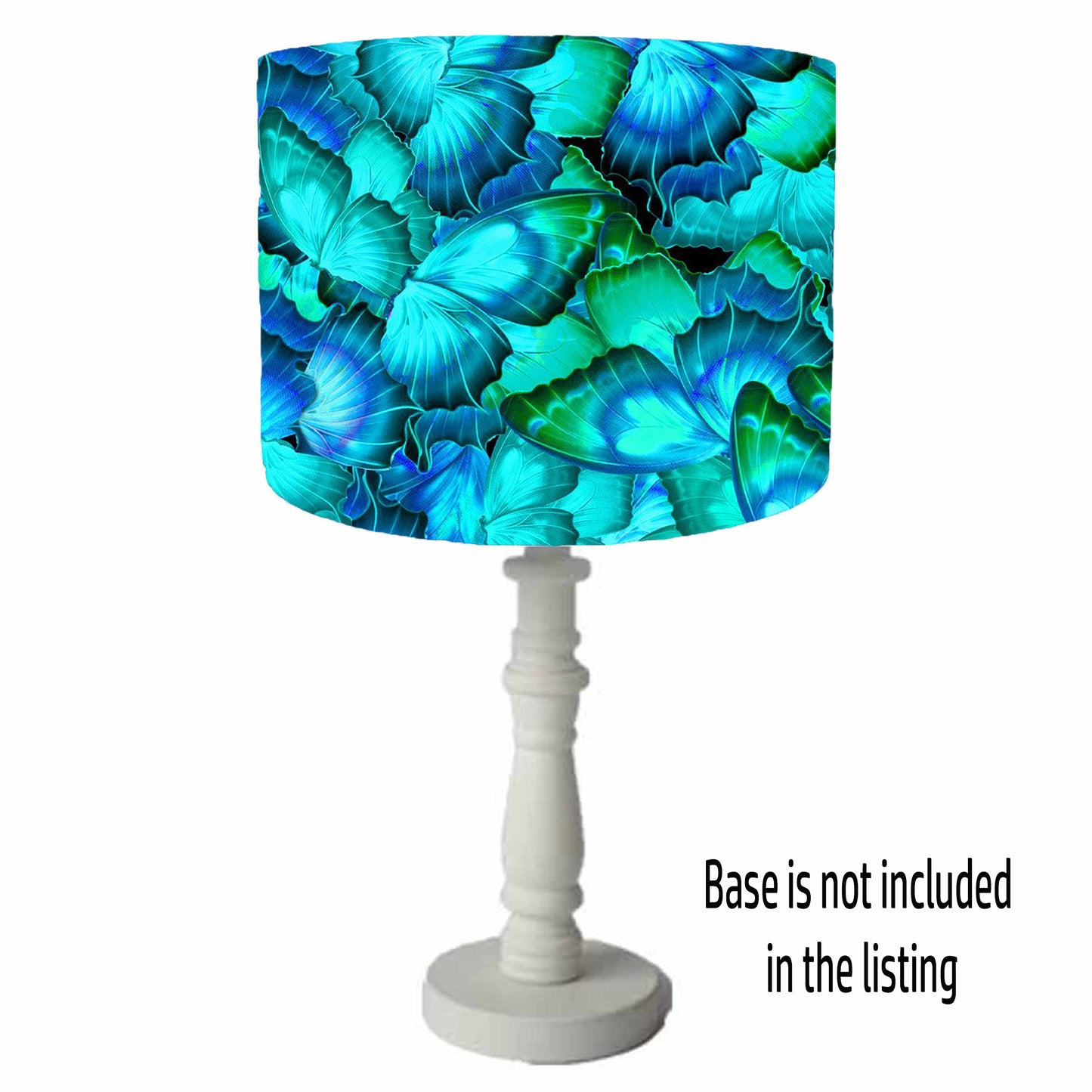 Blue Butterfly Lampshade, Blue Ombre Home Decor