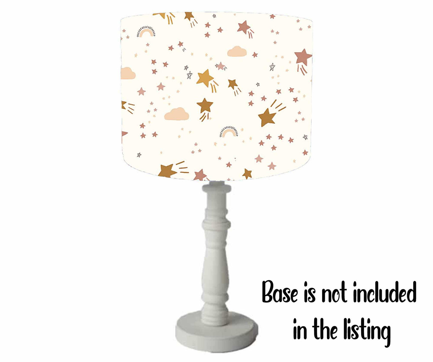 Boho Rainbow Lampshade, Neutral Rainbow Decor, Muted Colours