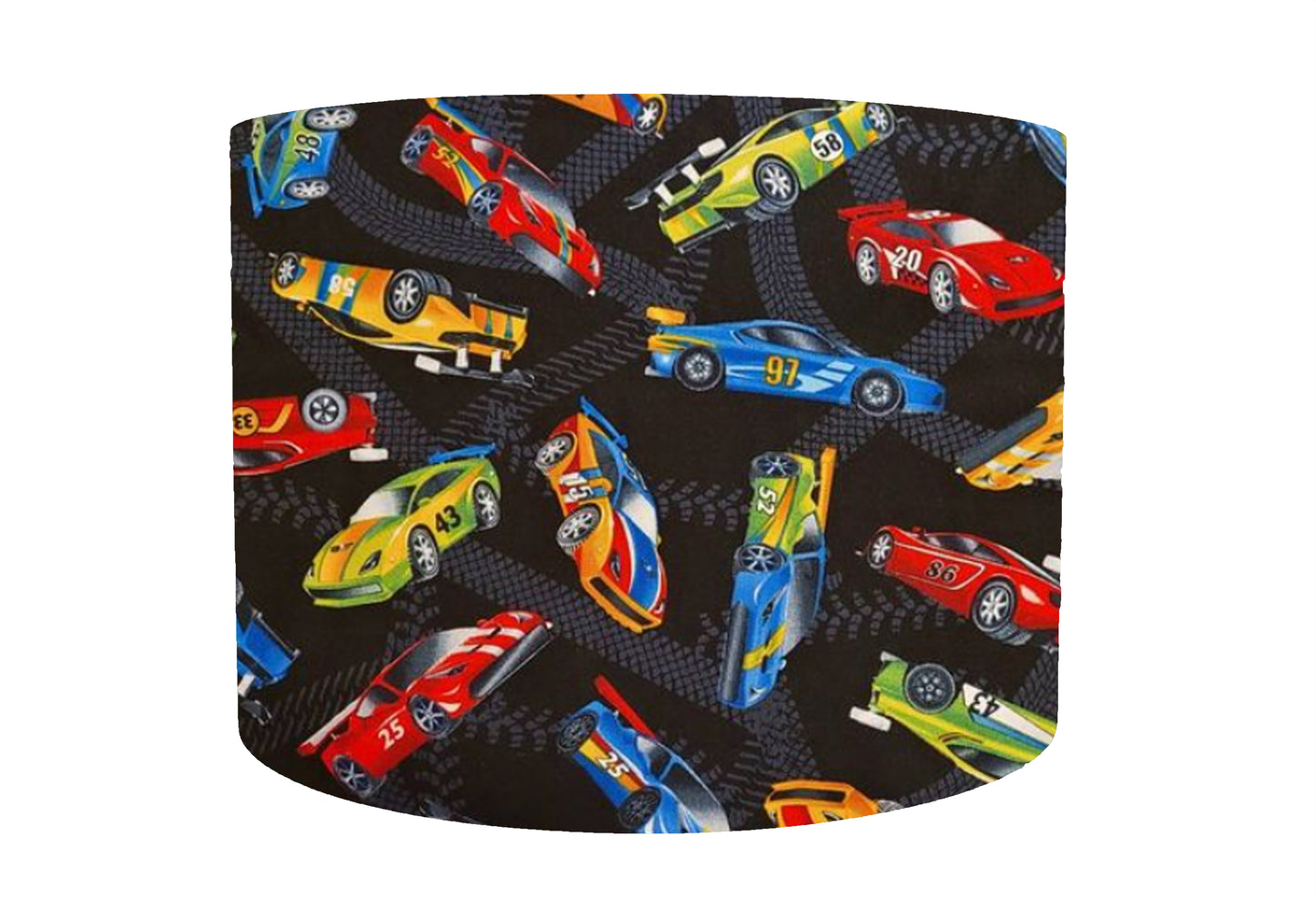Racing Car Lampshade, Transport Themed Bedroom