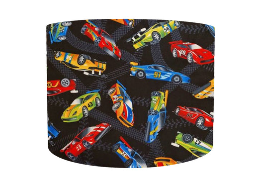 Racing Car Lampshade, Transport Themed Bedroom