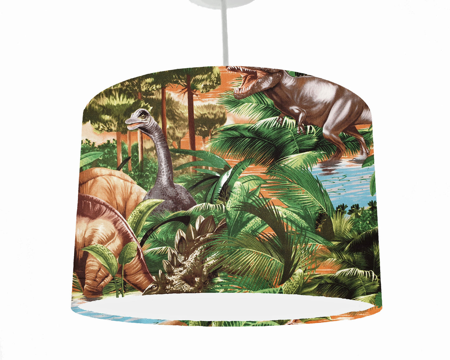 Scenic Dinosaur Lampshade, Kids Bedroom Decor