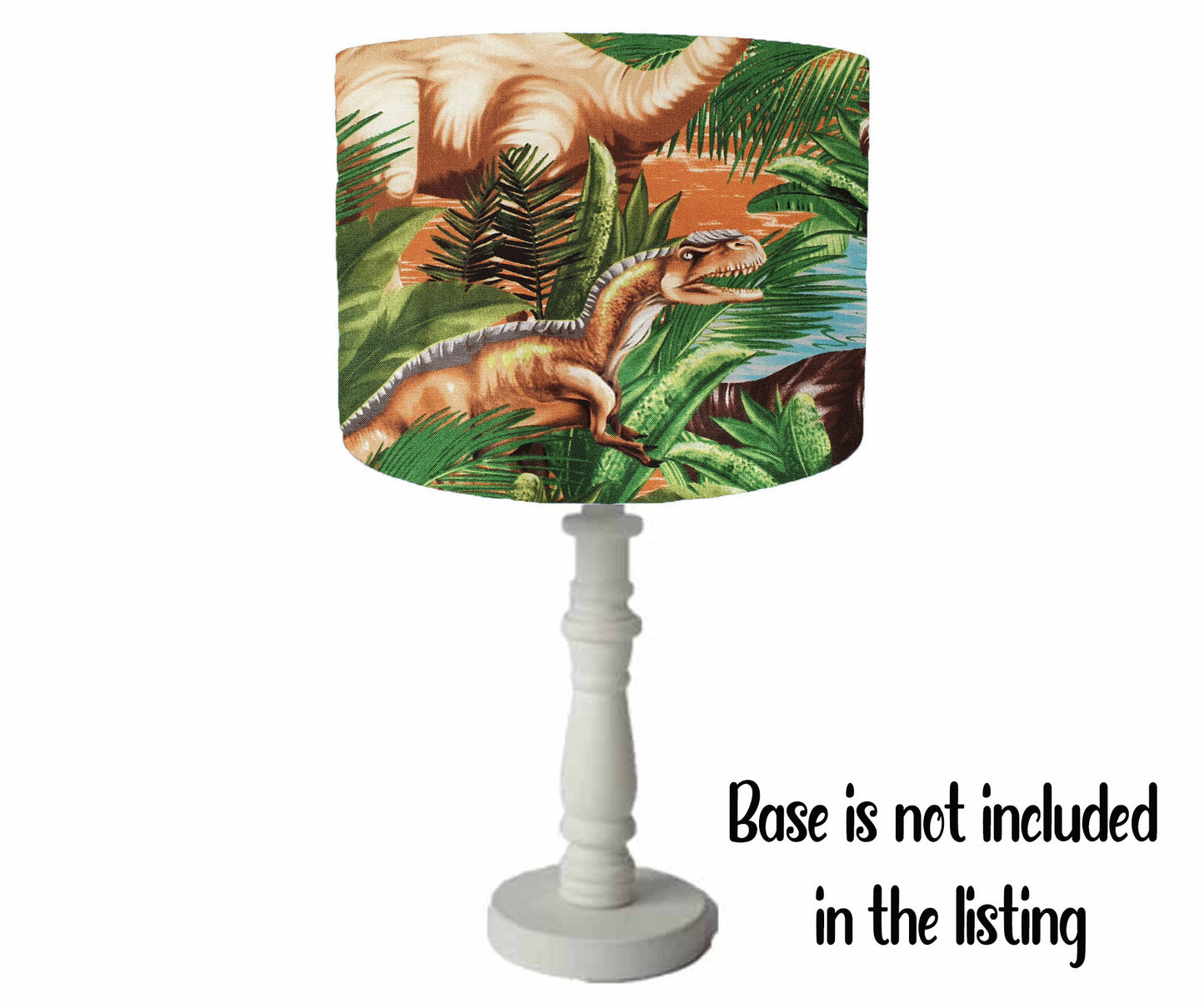 Scenic Dinosaur Lampshade, Kids Bedroom Decor