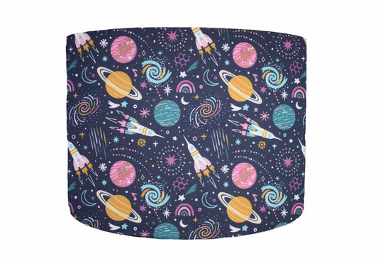 Galaxy And Rainbow Lampshade