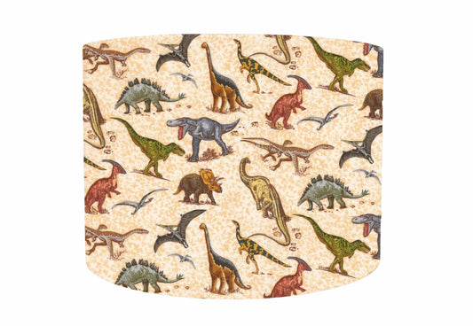 Cream Dinosaur Lampshade, Dinosaur Bedroom Decor