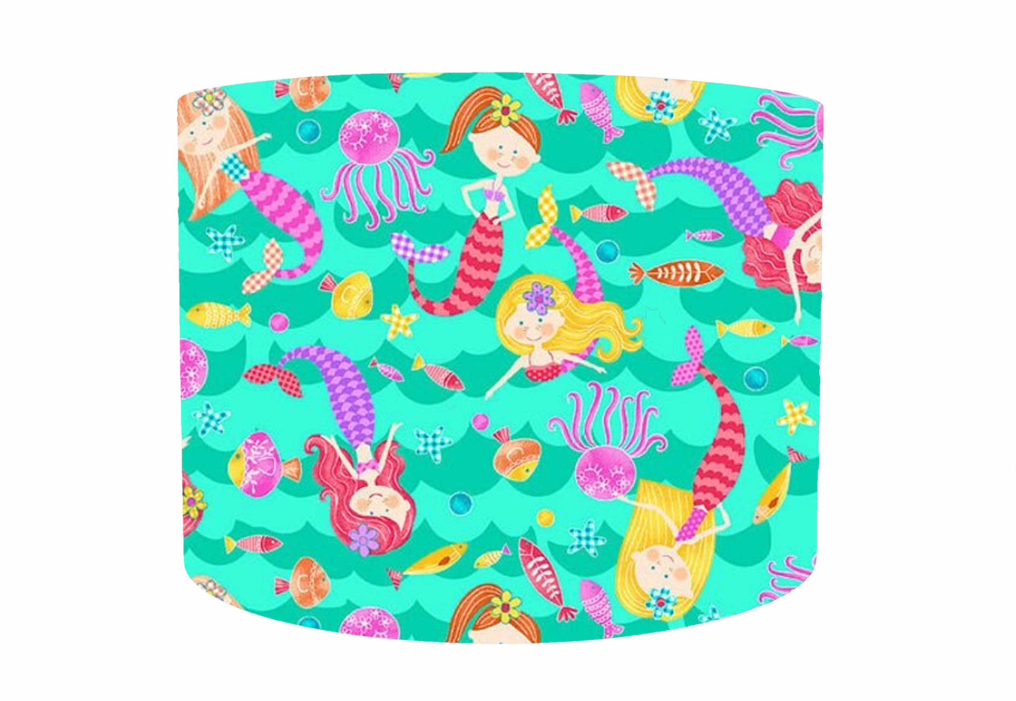 Green Mermaid Lamp Shade, Girl Bedroom Decor
