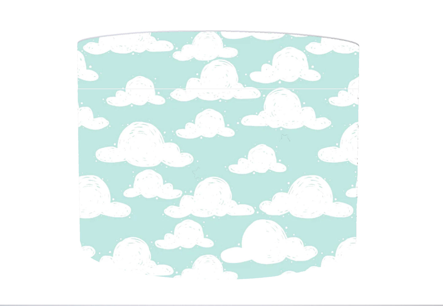 Mint Cloud Lampshade, Cloud Nursery Decor