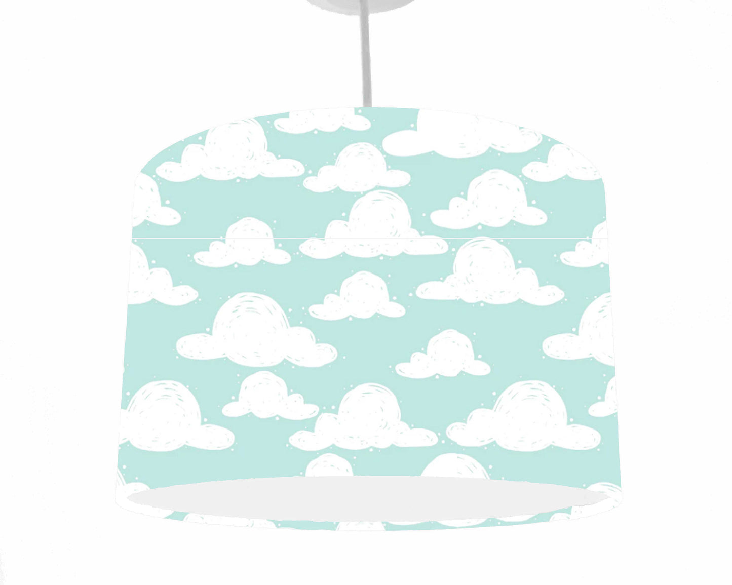 Mint Cloud Lampshade, Cloud Nursery Decor