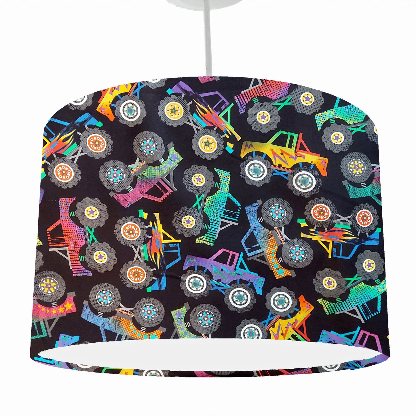 Monster Truck Lampshade, Vehicle Themed Bedroom
