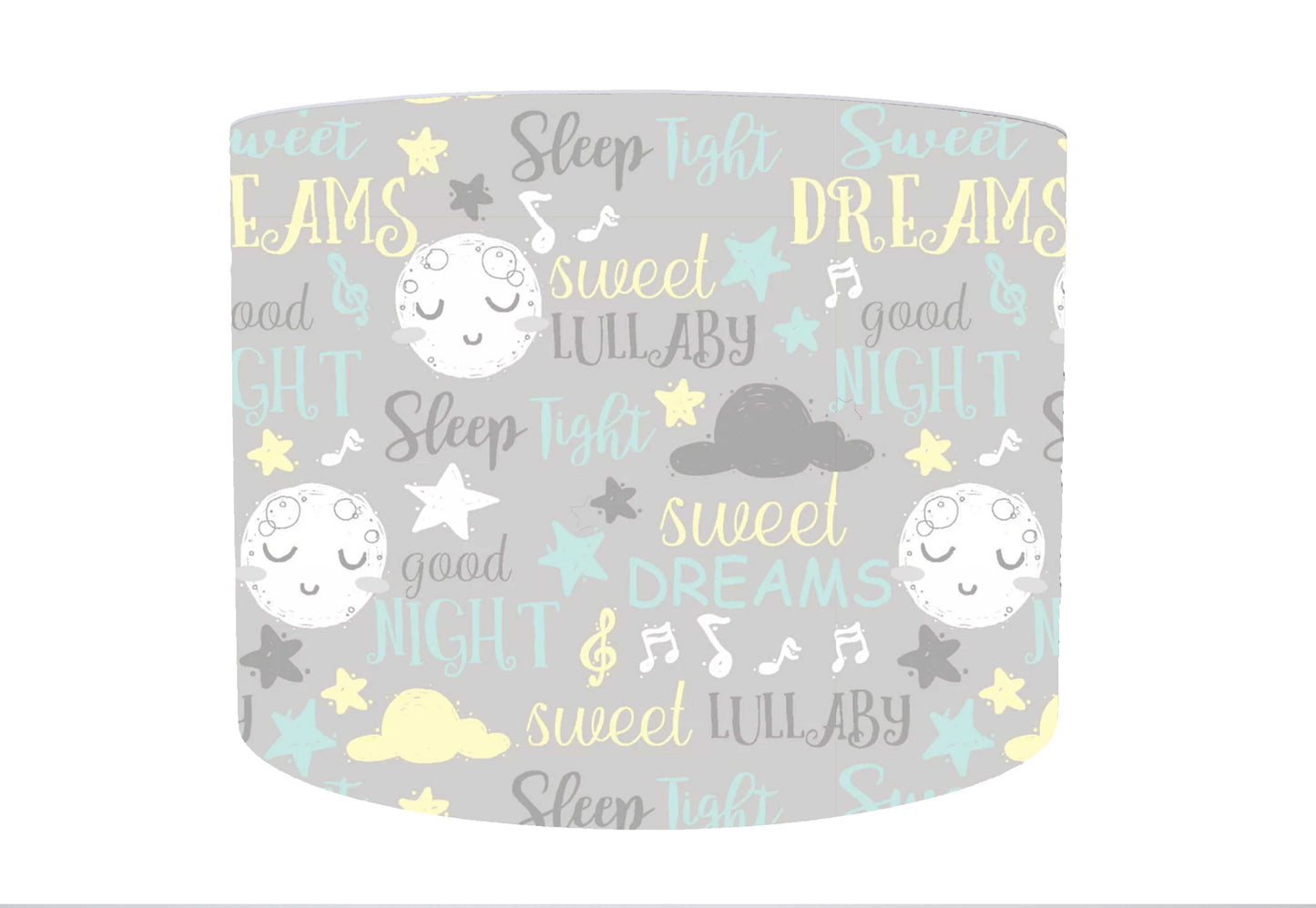 Grey Moon And Cloud Lampshade, Sweet Dreams
