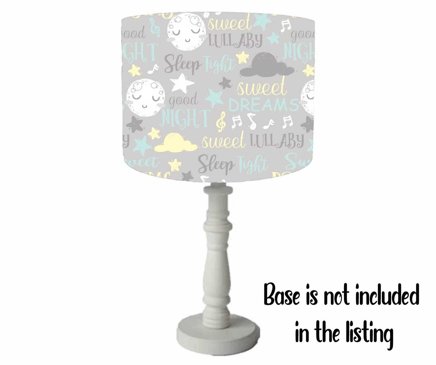 Grey Moon And Cloud Lampshade, Sweet Dreams