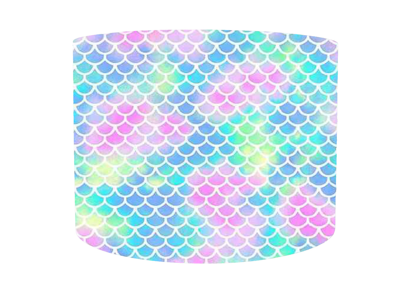 Mermaid Scales Lampshade, Pastel Rainbow Bedroom Decor, Rainbow Ombre