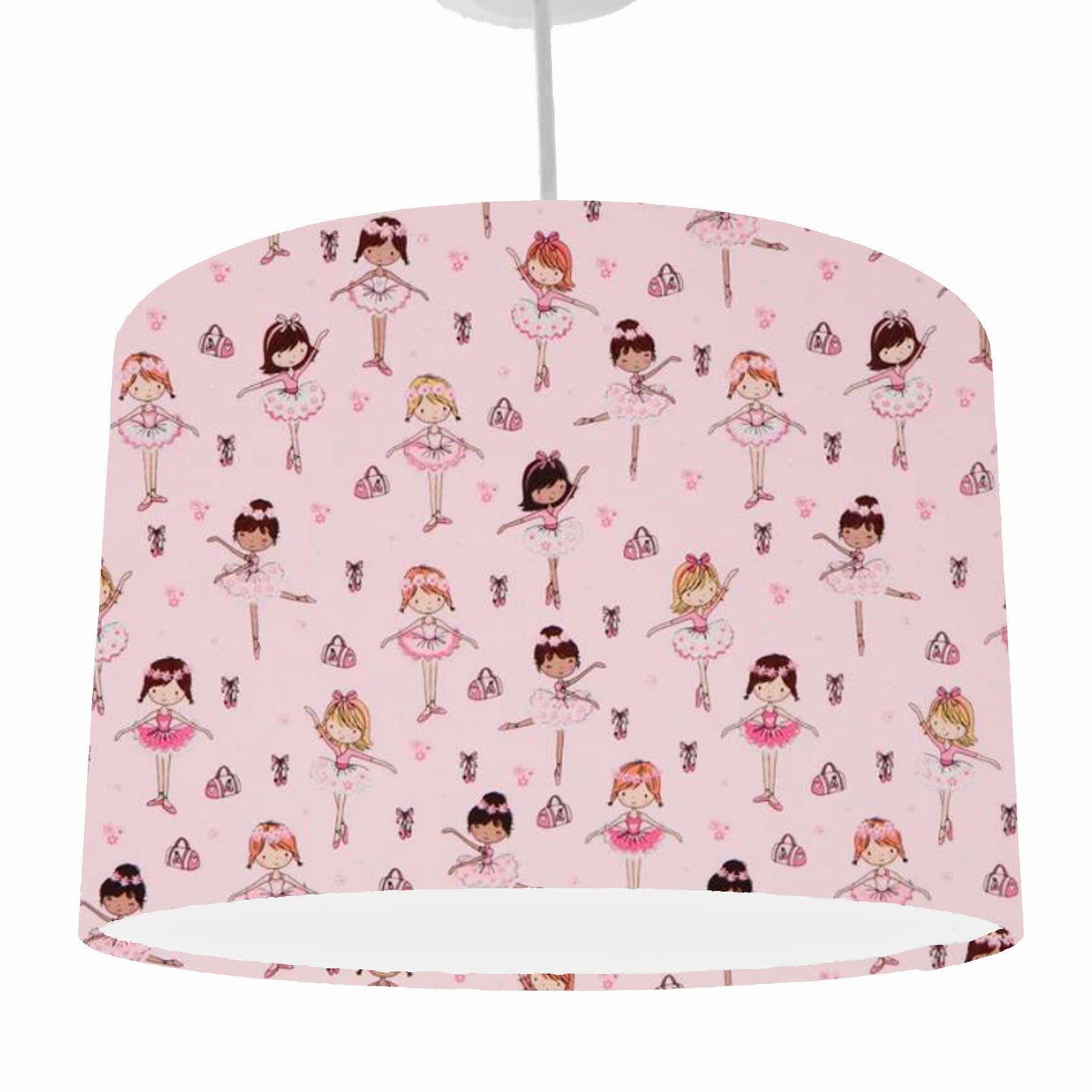 Pink Ballerina Lampshade, Girl Bedroom Decor