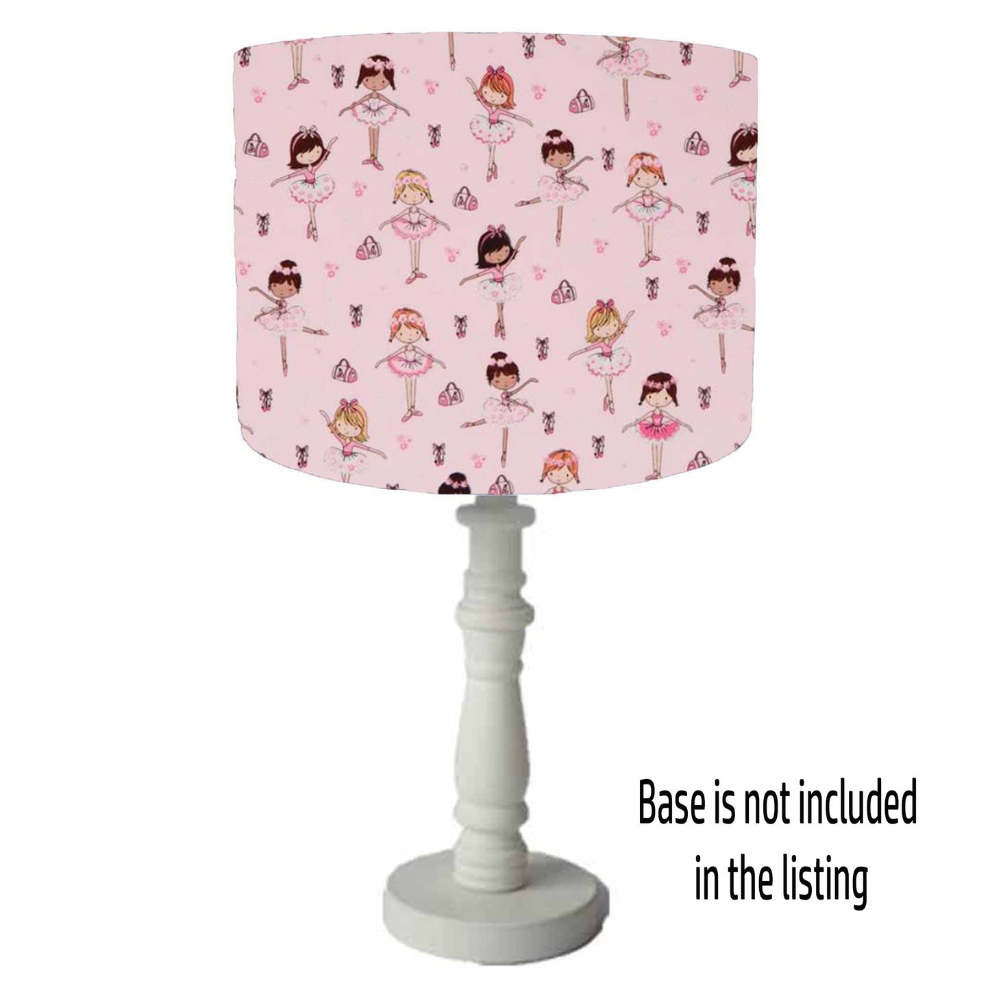 Pink Ballerina Lampshade, Girl Bedroom Decor