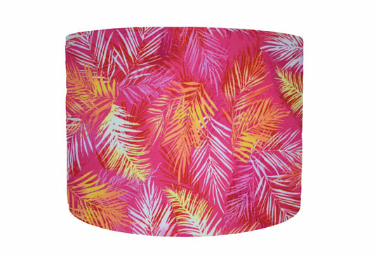 Pink Fern Lampshade, Bold Nature Home Decor