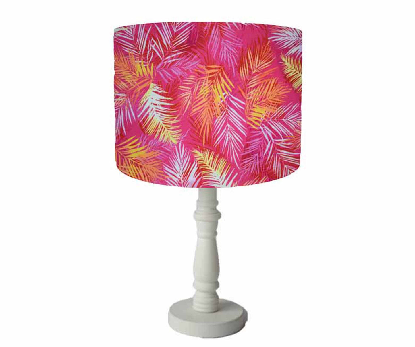 Pink Fern Lampshade, Bold Nature Home Decor