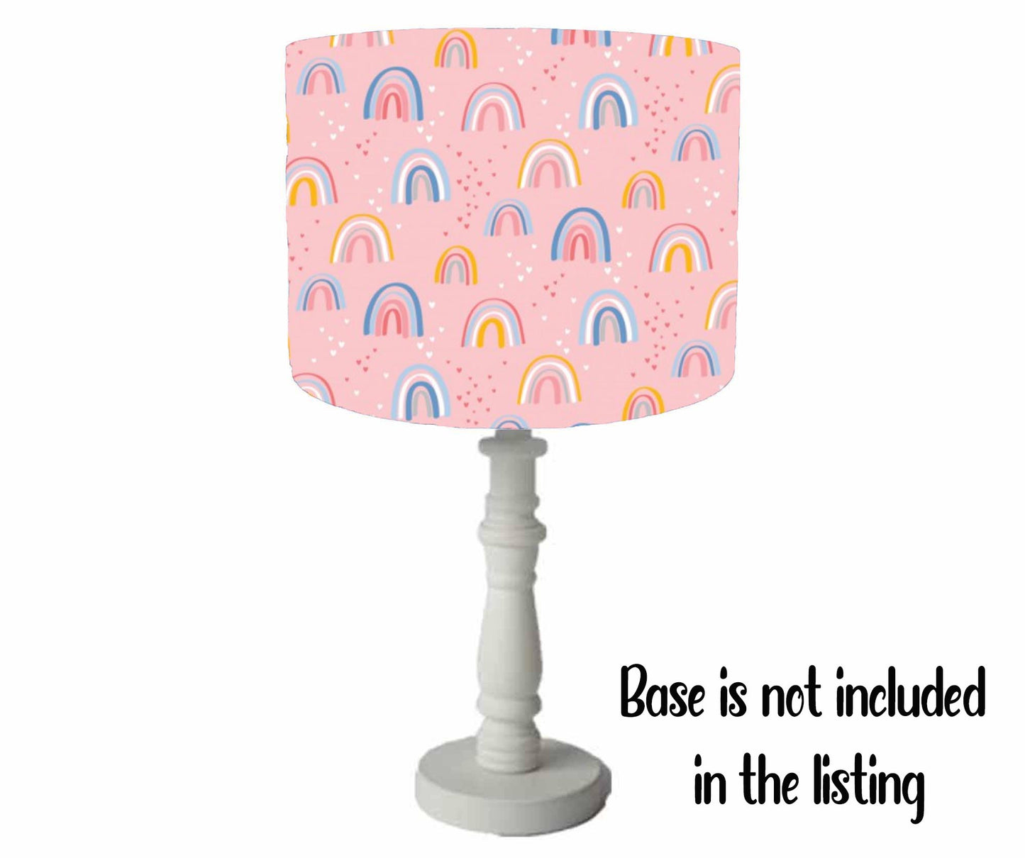 Pink And Blue Rainbow Lampshade, Girl Bedroom Decor