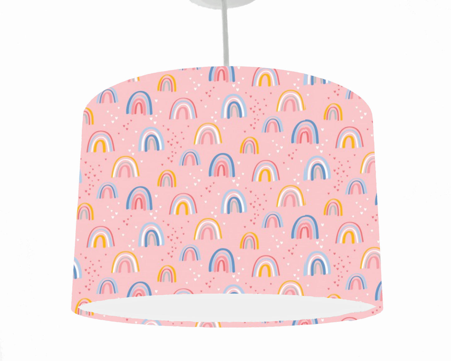 Pink And Blue Rainbow Lampshade, Girl Bedroom Decor