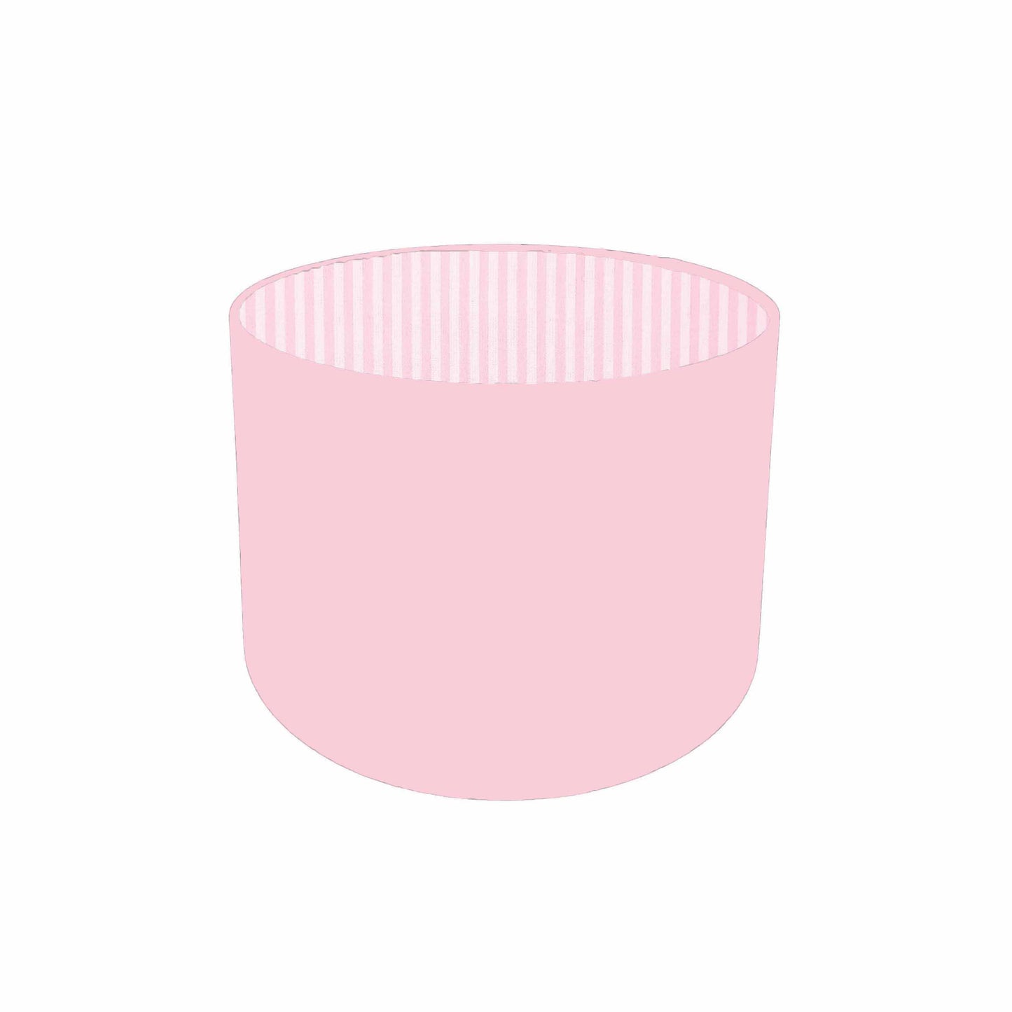 Pink And White Candy Striped Double Lampshade, Girl Bedroom Decor