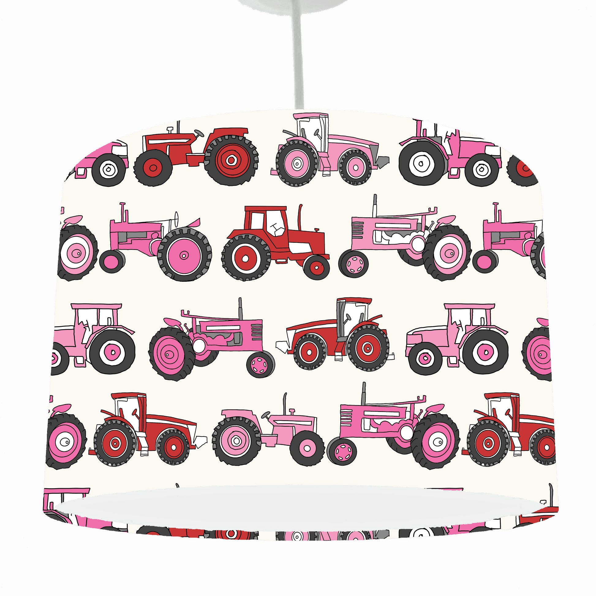 girl tractor ceiling light shade, view hanging from a ceiling light fixture