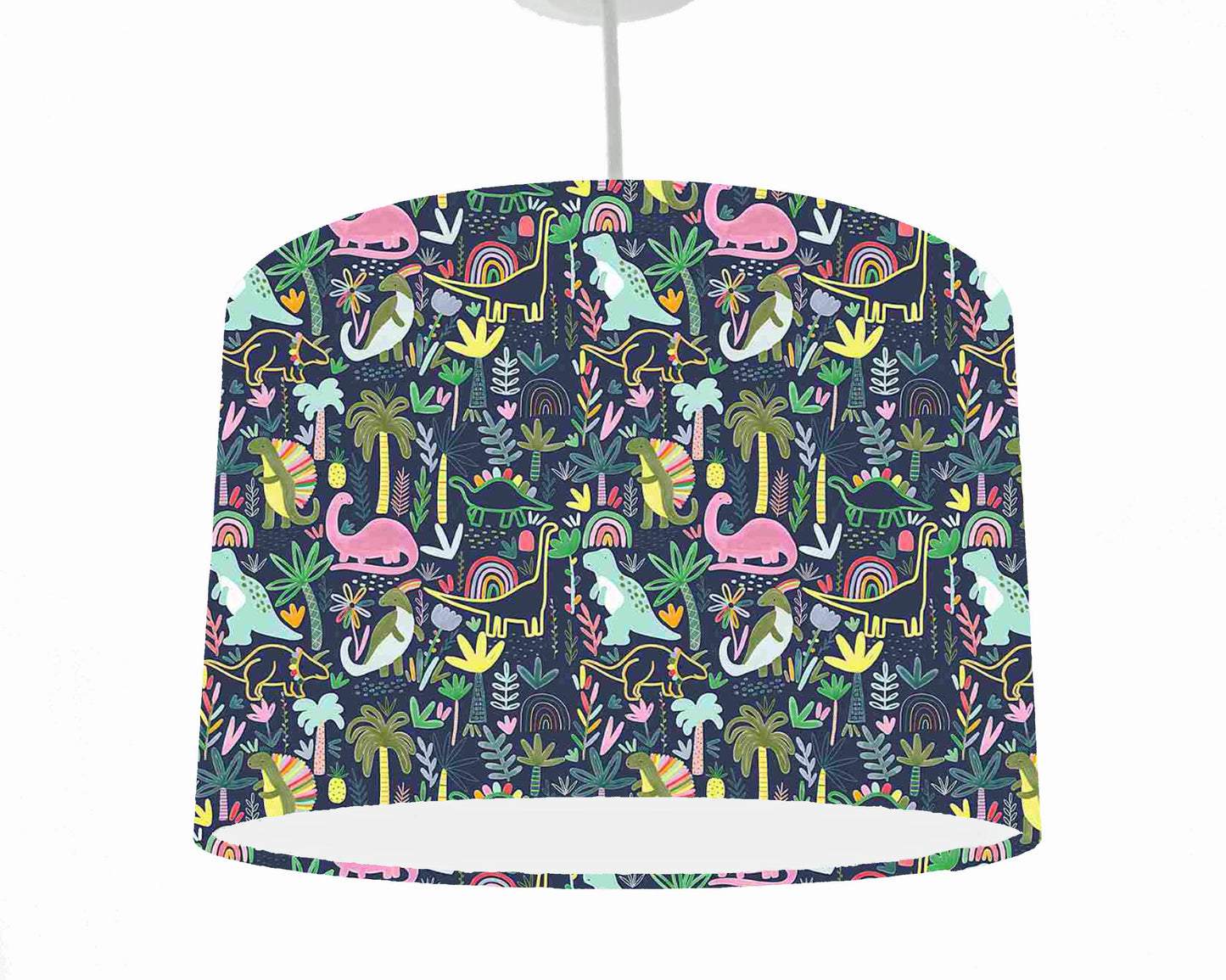Pastel Dinosaur Lampshade, Girl Dinosaur Bedroom Decor