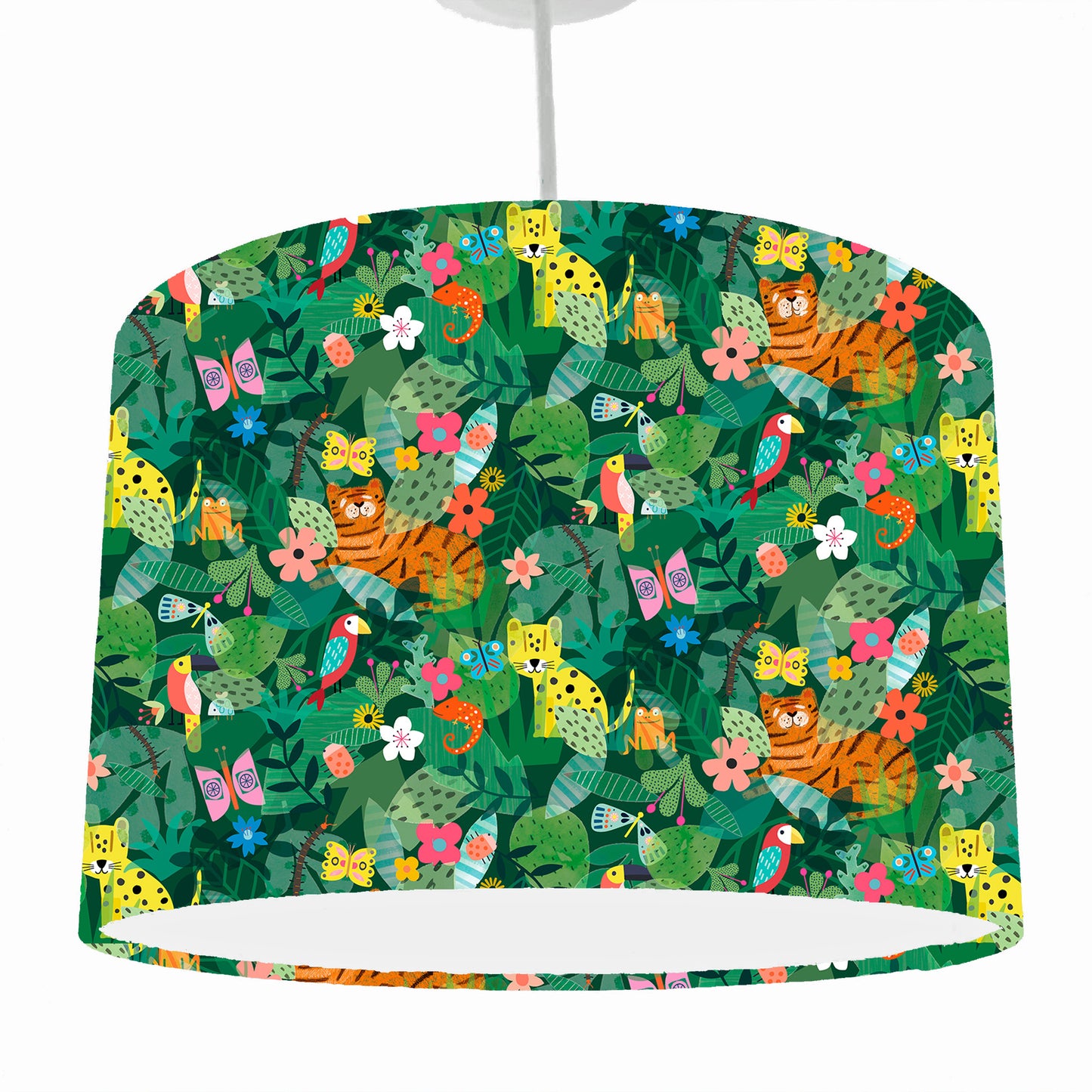 Jungle Cats Lampshade, Safari Bedroom Decor