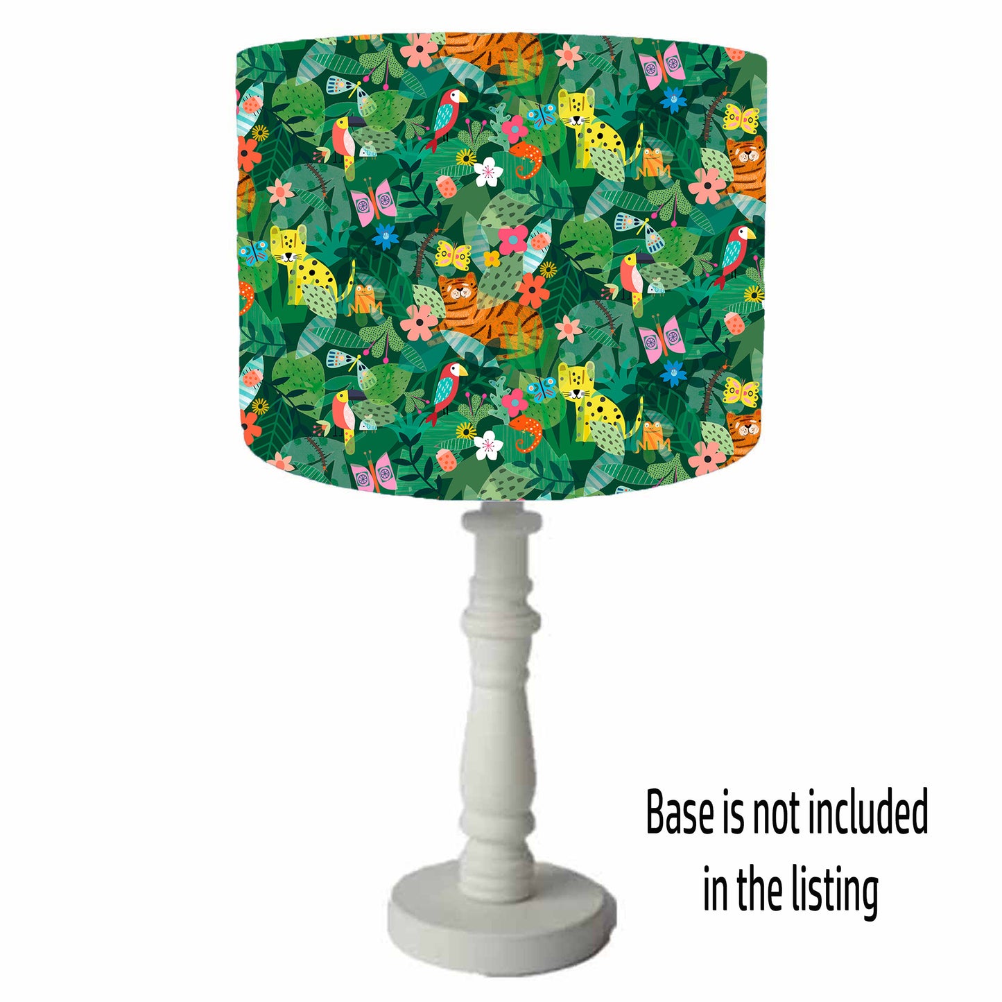 Jungle Cats Lampshade, Safari Bedroom Decor