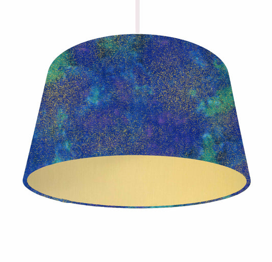 Northern Lights Lampshade, Aurora Borealis Home Decor, Metallic Lining