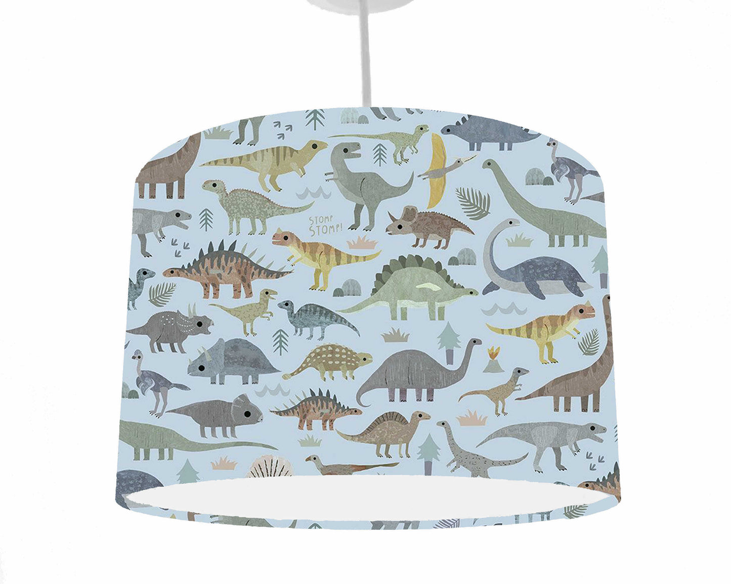 Blue Dinosaur Lampshade, Cute Dinosaur Decor