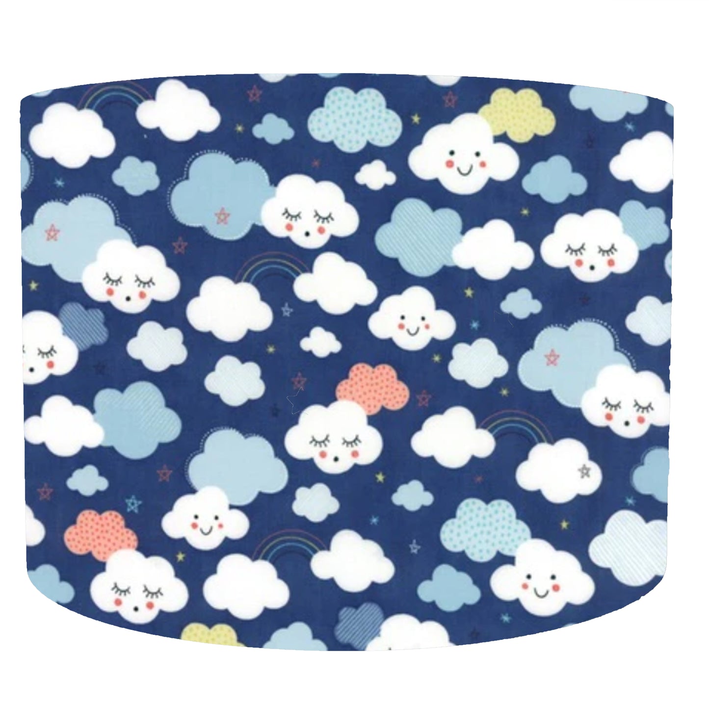 Happy Cloud Lampshade, Navy Blue Cloud Light Shade