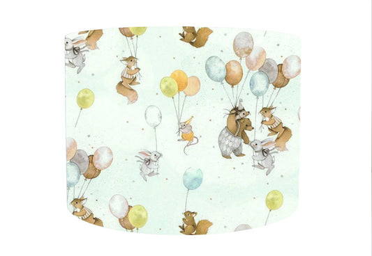 Woodland Animals And Ballooons Light Shade For Nursery Forest Decor