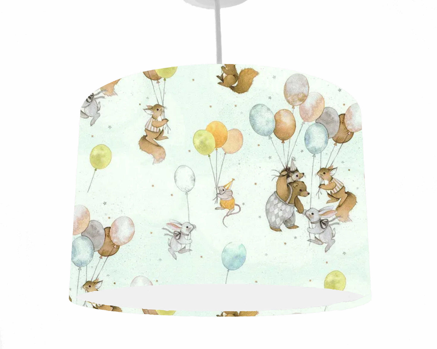 Woodland Animals And Ballooons Light Shade For Nursery Forest Decor