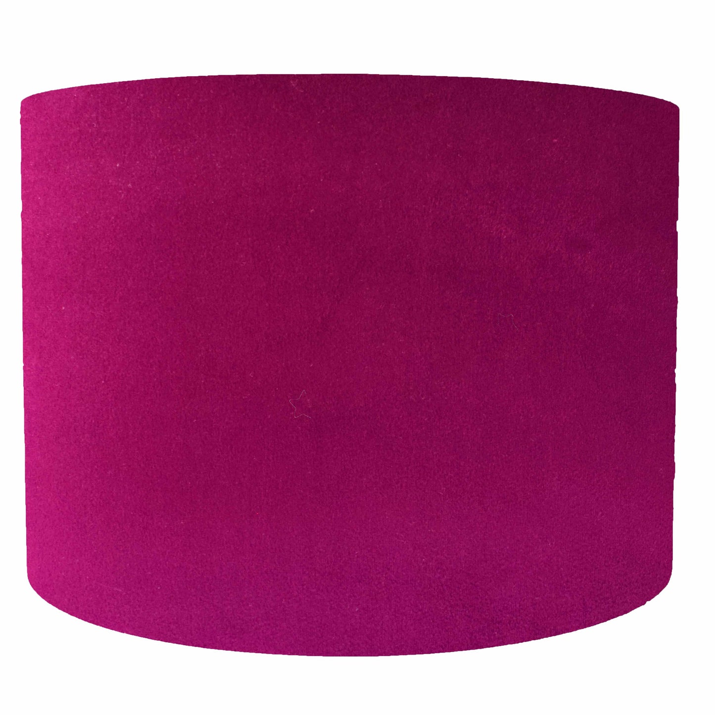 Pink purple velvet drum lampshade, drum lampshade front view