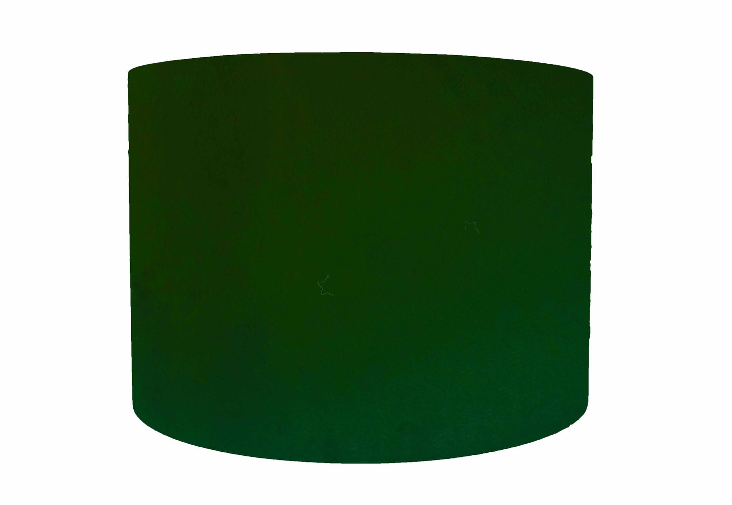 dark green velvet drum lampshade, front view