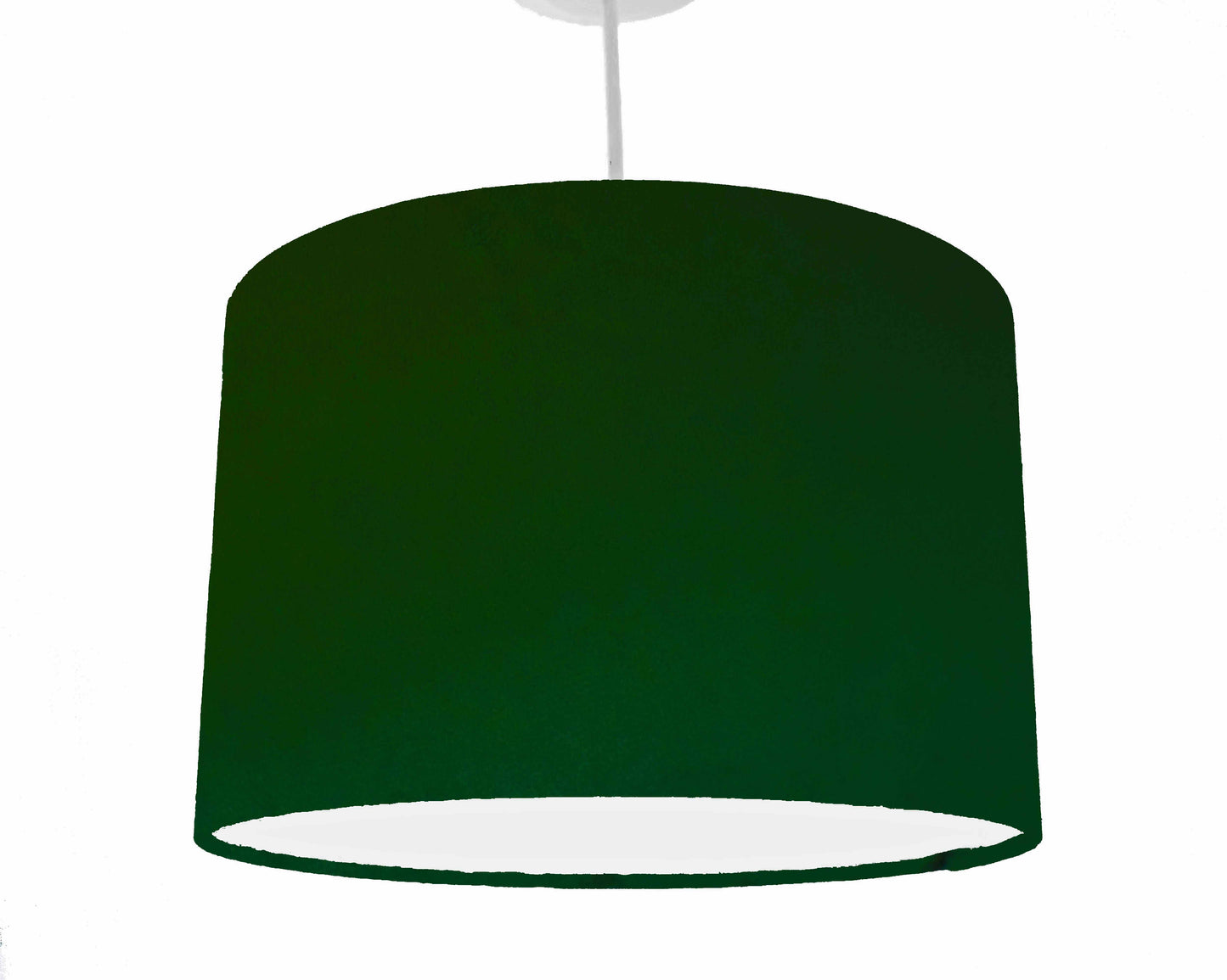 forest green velvet ceiling light shade, view hanging from the ceiling fixture