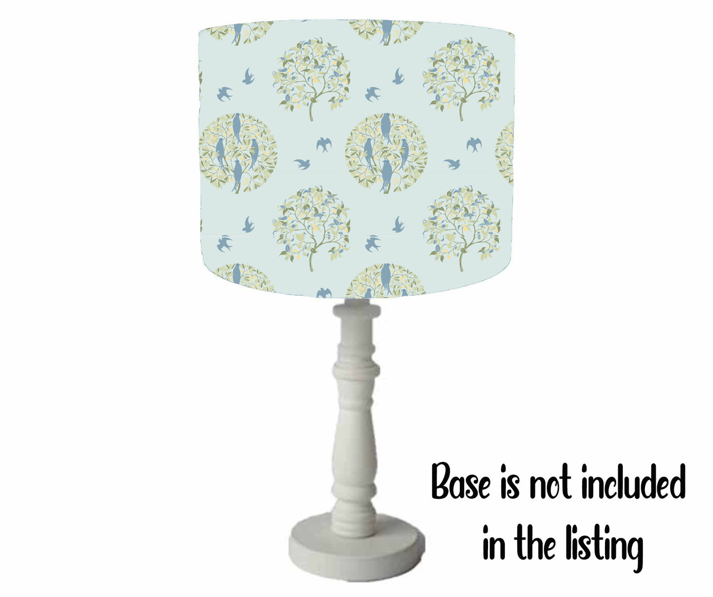 Voysey Birds In Nature Metallic Lined Lampshade, Ornamental Trees, Nature Home Decor
