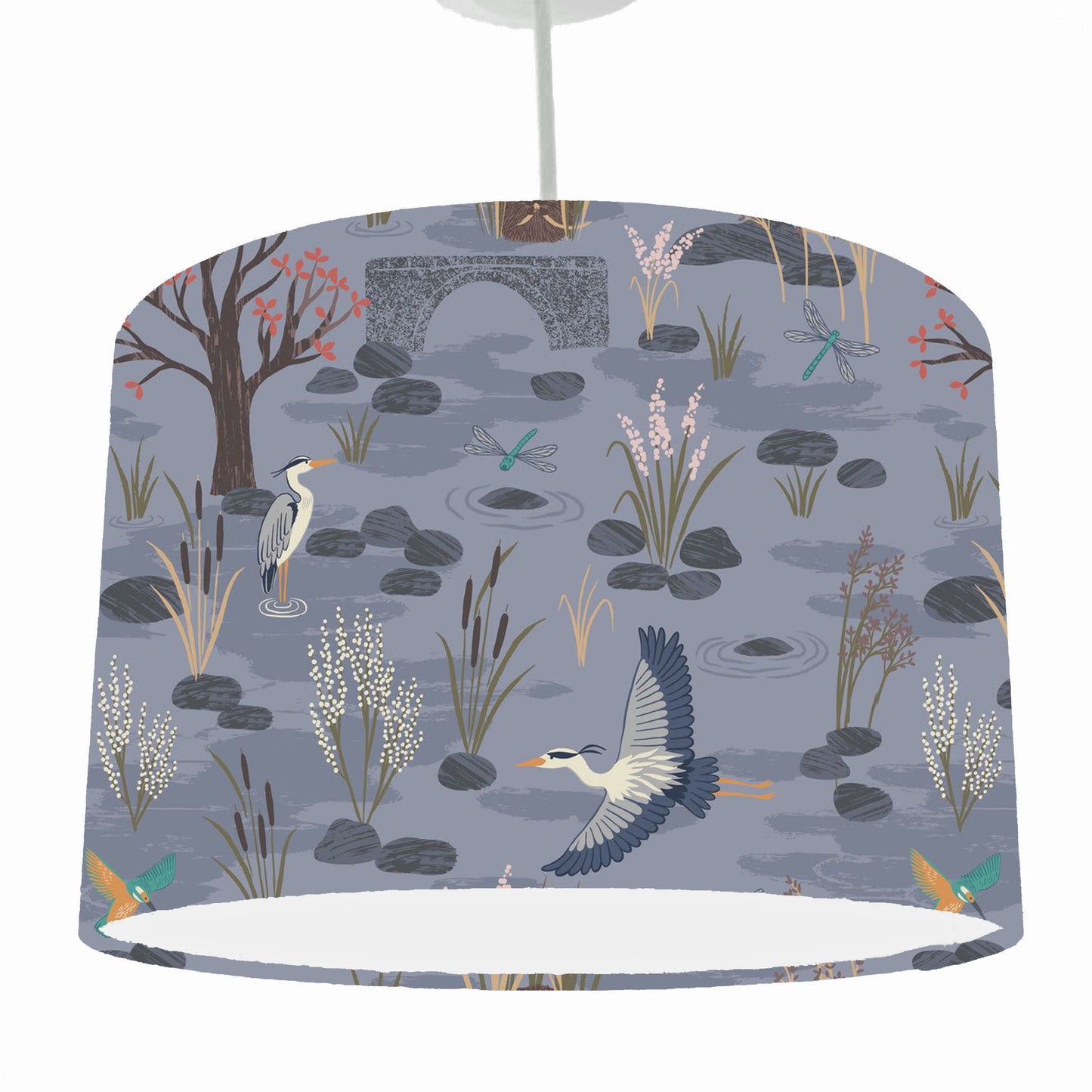 Countryside Scene Lampshade, Rustic Home Decor Lights
