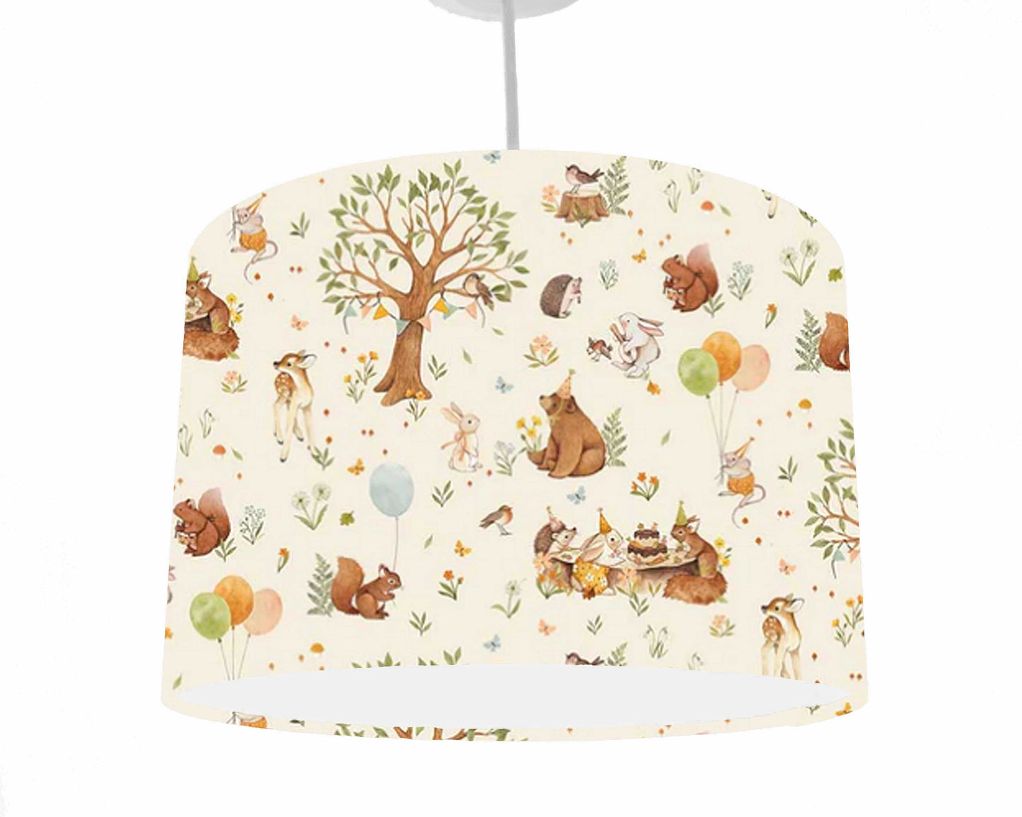 Birthday Woodland Animals Light Shade For Nursery, Woodland Animals Picnic