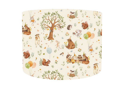 Birthday Woodland Animals Light Shade For Nursery,  Woodland Animals Picnic