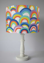 Load image into Gallery viewer, girl pastel rainbow table lamp shade
