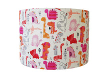 Load image into Gallery viewer, Pink And Orange Dinosaur Lampshade
