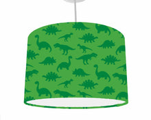 Load image into Gallery viewer, green dinosaur silhouette ceiling light shade
