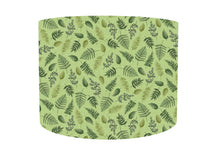 Load image into Gallery viewer, green fern themed lampshade

