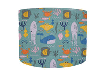 Load image into Gallery viewer, under the sea themed lampshade
