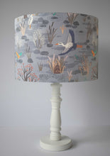 Load image into Gallery viewer, heron riverside scenic table lamp shade
