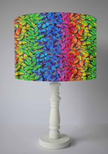 Load image into Gallery viewer, graduated rainbow butterfly table lamp shade
